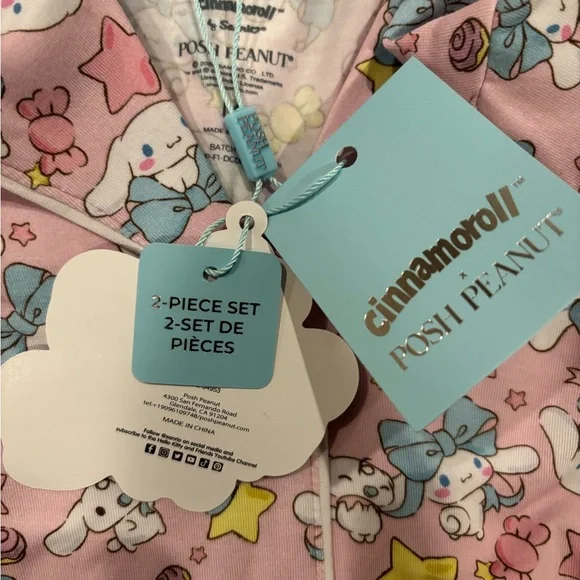 Posh Peanut x Cinnamoroll Pajamas - Picture 9 of 11